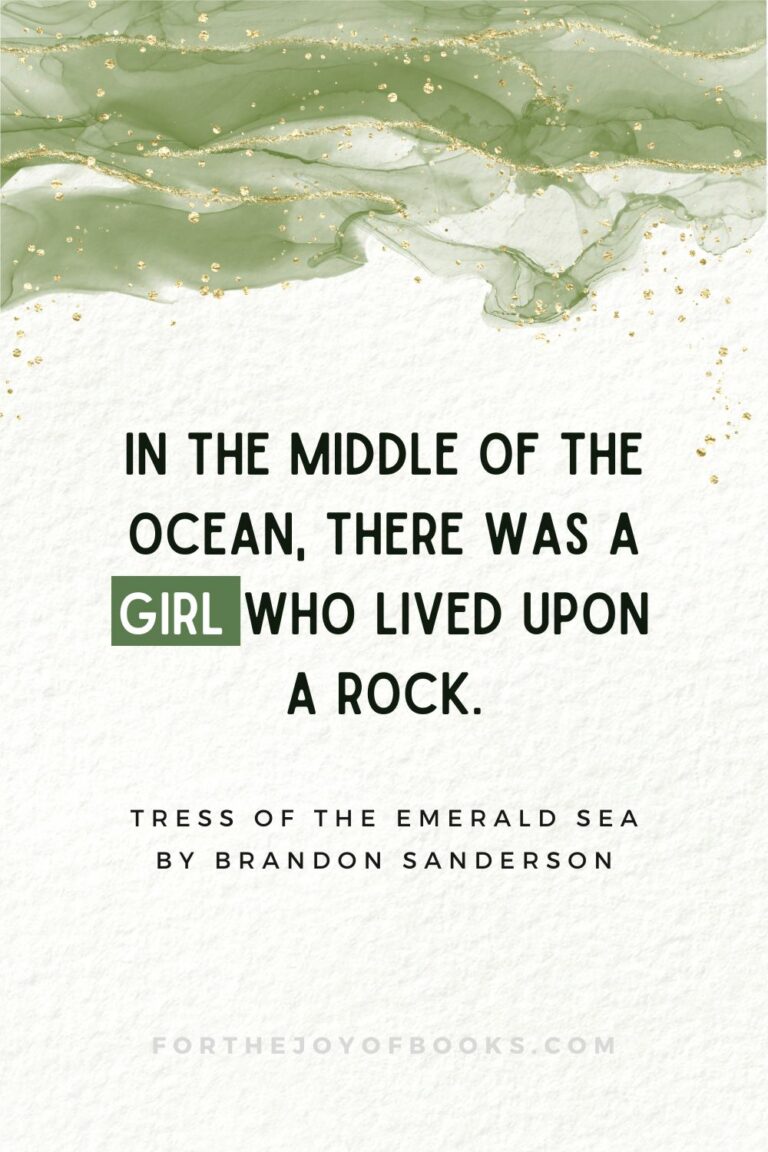 Tress of the Emerald Sea Opening Sentence with green spore sea