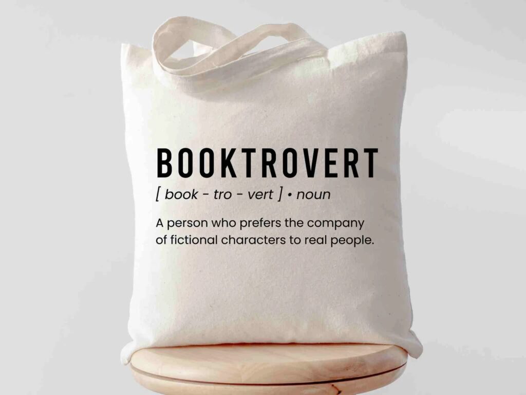 booktrovert book bag